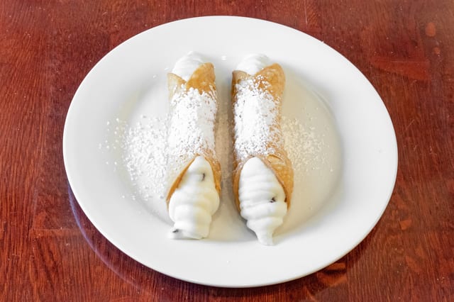 Fresh Filled Jumbo Cannoli.