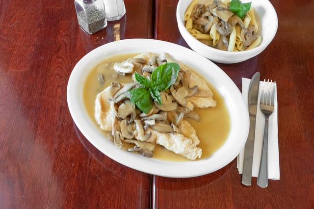 Chicken Marsala.